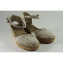 Espadrille coton  and yute braided with buckle (cunit)