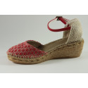Espadrille coton  and yute braided with buckle (cunit)