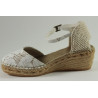 Espadrille dentelle avec boucle