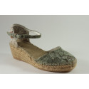 Espadrille dentelle avec boucle