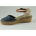 Sparkle espadrille with buckle