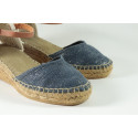 Sparkle espadrille with buckle