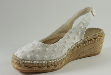 Espadrille mariage façon escarpin