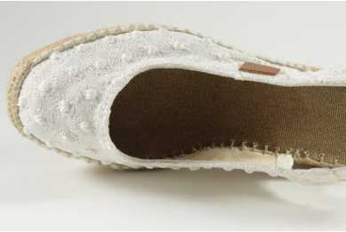 Espadrille mariage façon escarpin