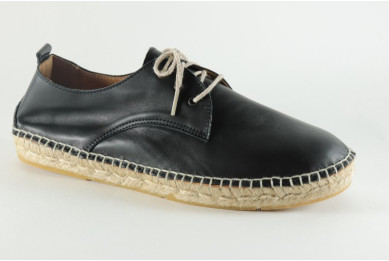 Espadrille homme derbies en cuir