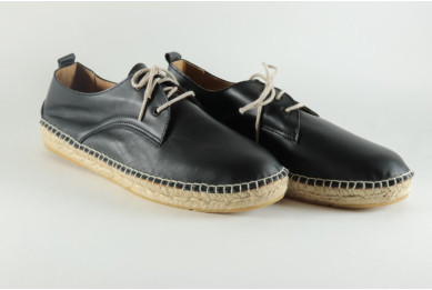 Espadrille homme derbies en cuir