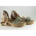 Women espadrille with lace