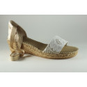 Wedding women espadrille with lace