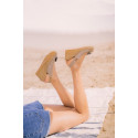 Wedge espadrille with bow