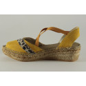 Open toe women espadrille leopard and bands