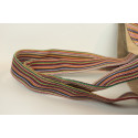 Bag natural fiber and espadrille cotton mix color