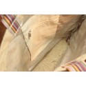 Bag natural fiber and espadrille cotton mix color