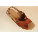 Espadrille compensée avec détail œillet