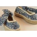 Espadrille enfant ballerine liberty avec attache foulard