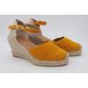 Espadrille compensée Valencienne avec fermeture à boucle