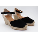 Espadrille compensée Valencienne avec fermeture à boucle