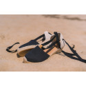 Espadrille compensée à empeigne en coton recyclé