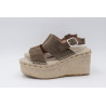 Espadrille Plateforme Sandale en daim