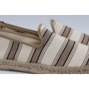 Striped Moccassin Espadrille