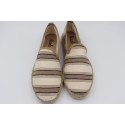 Striped Moccassin Espadrille