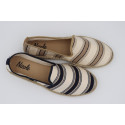 Striped Moccassin Espadrille