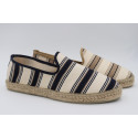 Striped Moccassin Espadrille