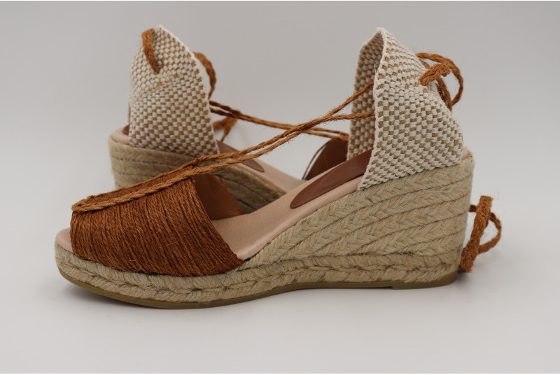 Espadrille compensée sisal