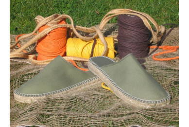 Mule coton kaki