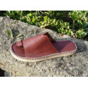 Espadrille toe mule